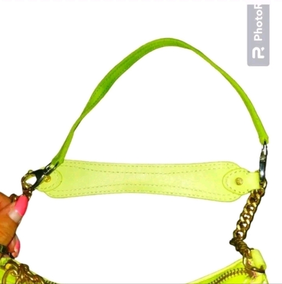 Juicy Couture Y2K Pink & Green Terry Scottie Dog Logo Mini Bag - Picture 5 of 13